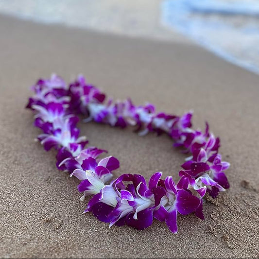 Purple Orchid Lei